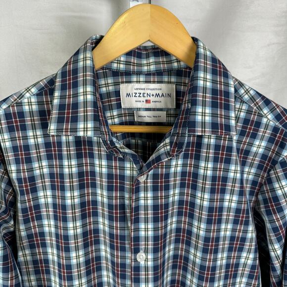 Mizzen + Main Leeward Collection Long Sleeve Button Up Shirt Men's Mediu… - Picture 3 of 7